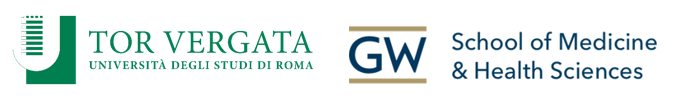 Tor Vergata and GW School of Medicine and Health Sciences logos
